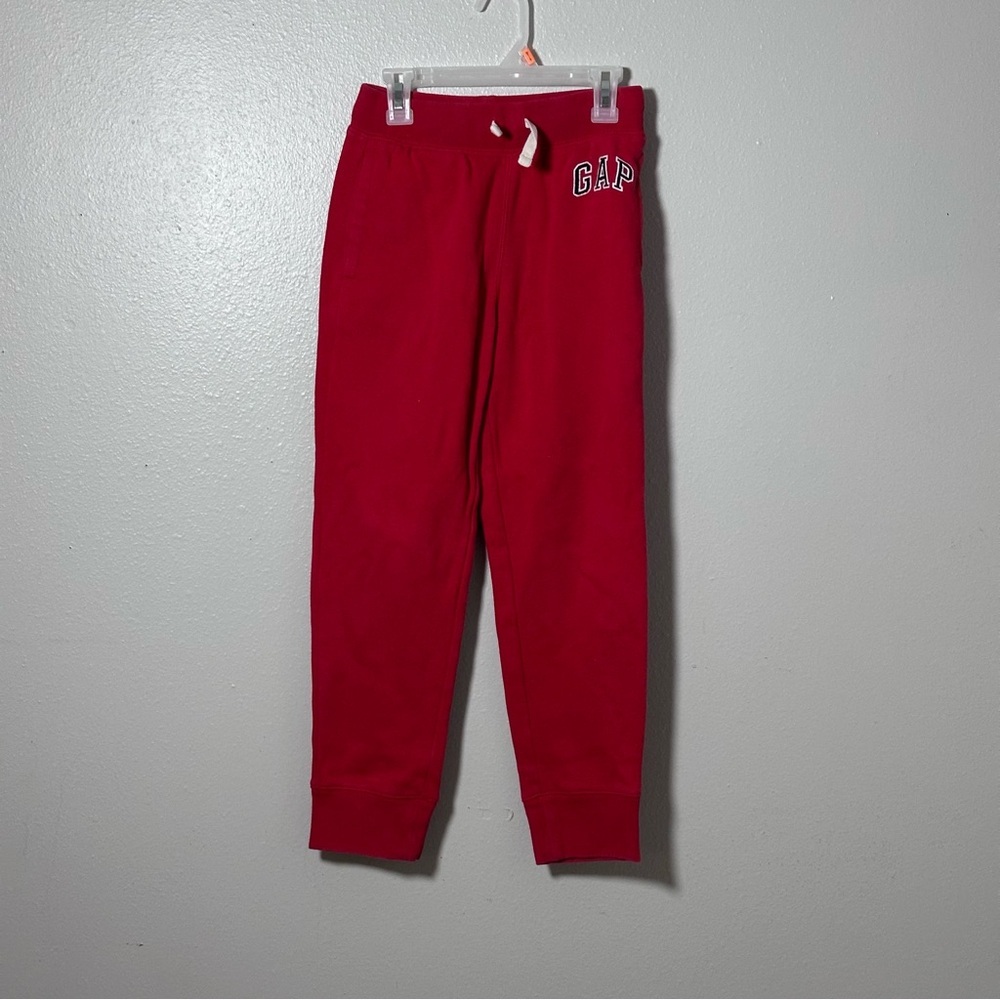 GAP Kids‎ Unisex Red Jogger Drawstring Sweat Pants size L